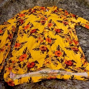 free people easy girl floral tunic
